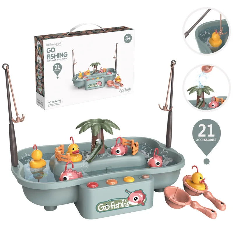 Fishing Magnet Electric Toy Set