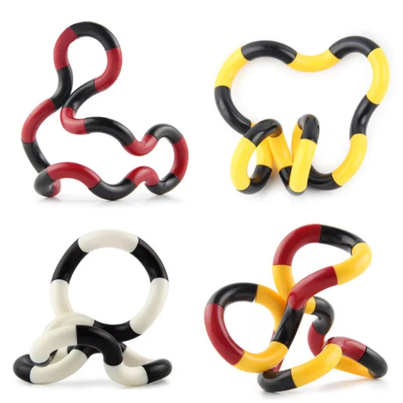 Tangle Fidget Toy Rainbow Circle Stress Relief Autism