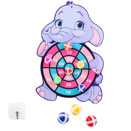 Cartoon Animal Dart Board for Kids 2-4 Years Old