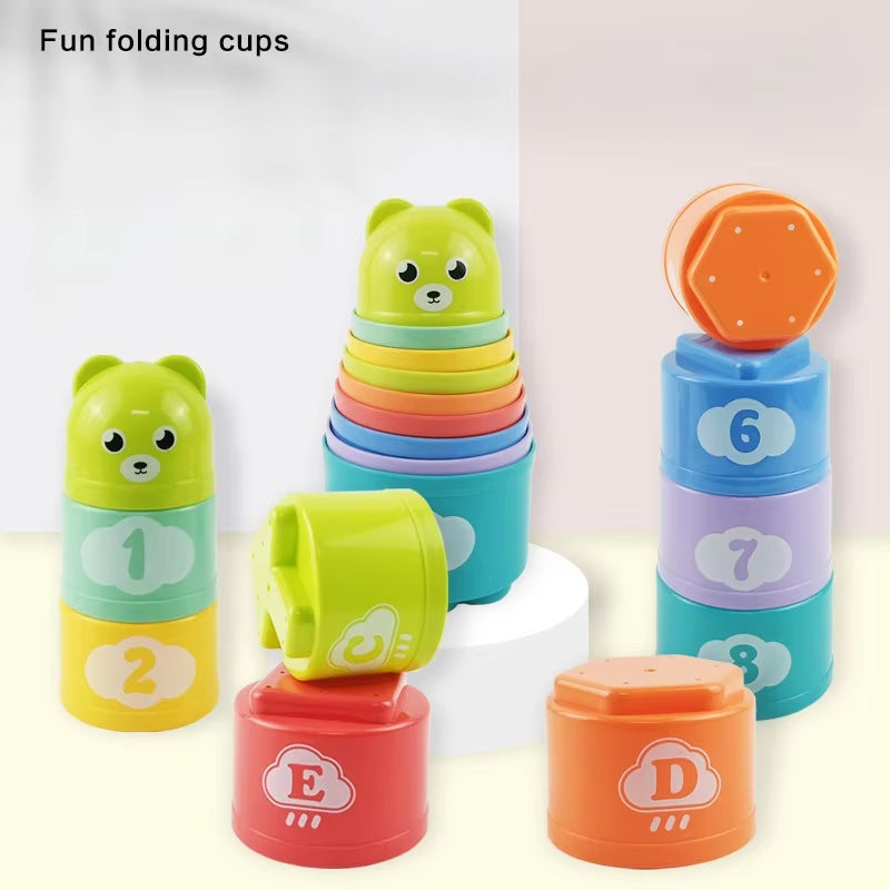 Kid Brain Response Battle Fold Cup Speed Stack Game Toy