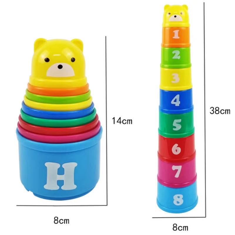 Kid Brain Response Battle Fold Cup Speed Stack Game Toy