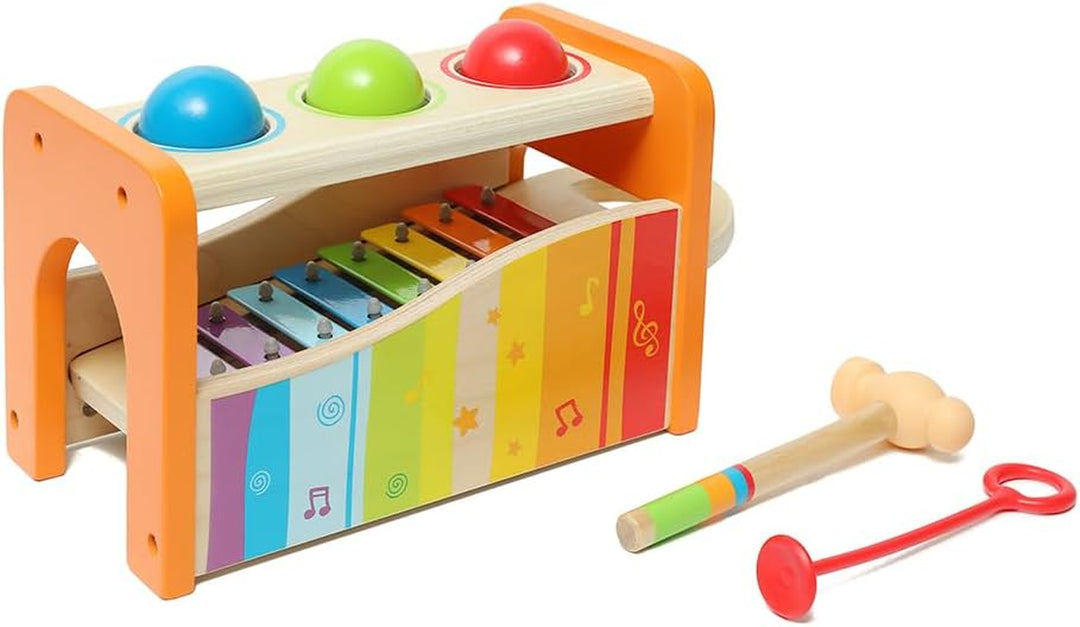 Durable Wooden Musical Pounding Toy for Toddlers