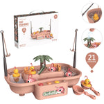 Load image into Gallery viewer, Fishing Magnet Electric Toy Set
