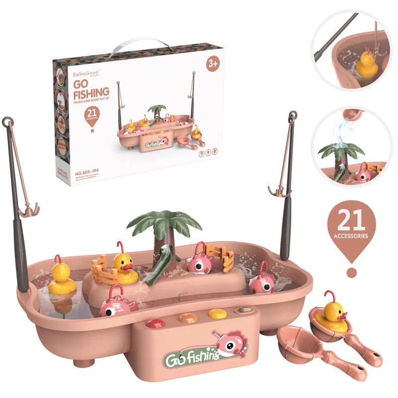 Fishing Magnet Electric Toy Set