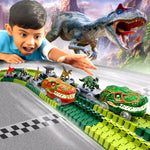Load image into Gallery viewer, Dinosaur Toys for Kids Volcano, Climbing Track, Train Set
