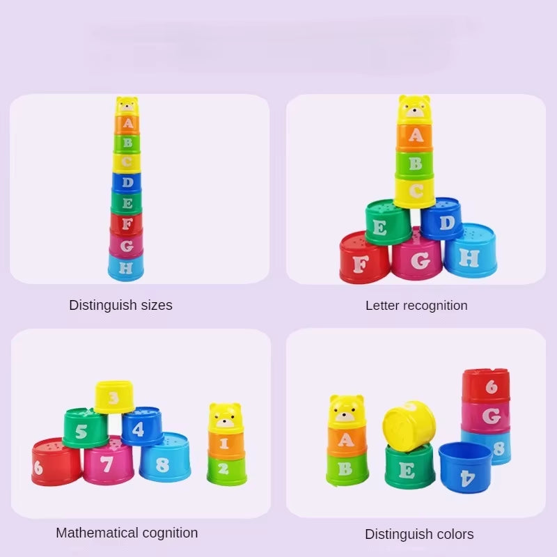 Kid Brain Response Battle Fold Cup Speed Stack Game Toy