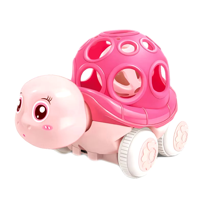 Soft Rubber Push & Go Car Toy for 6-12 Month Infants, Friction Truck