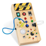 Load image into Gallery viewer, Busy Board with LED Light, Switch &amp; Travel Toys
