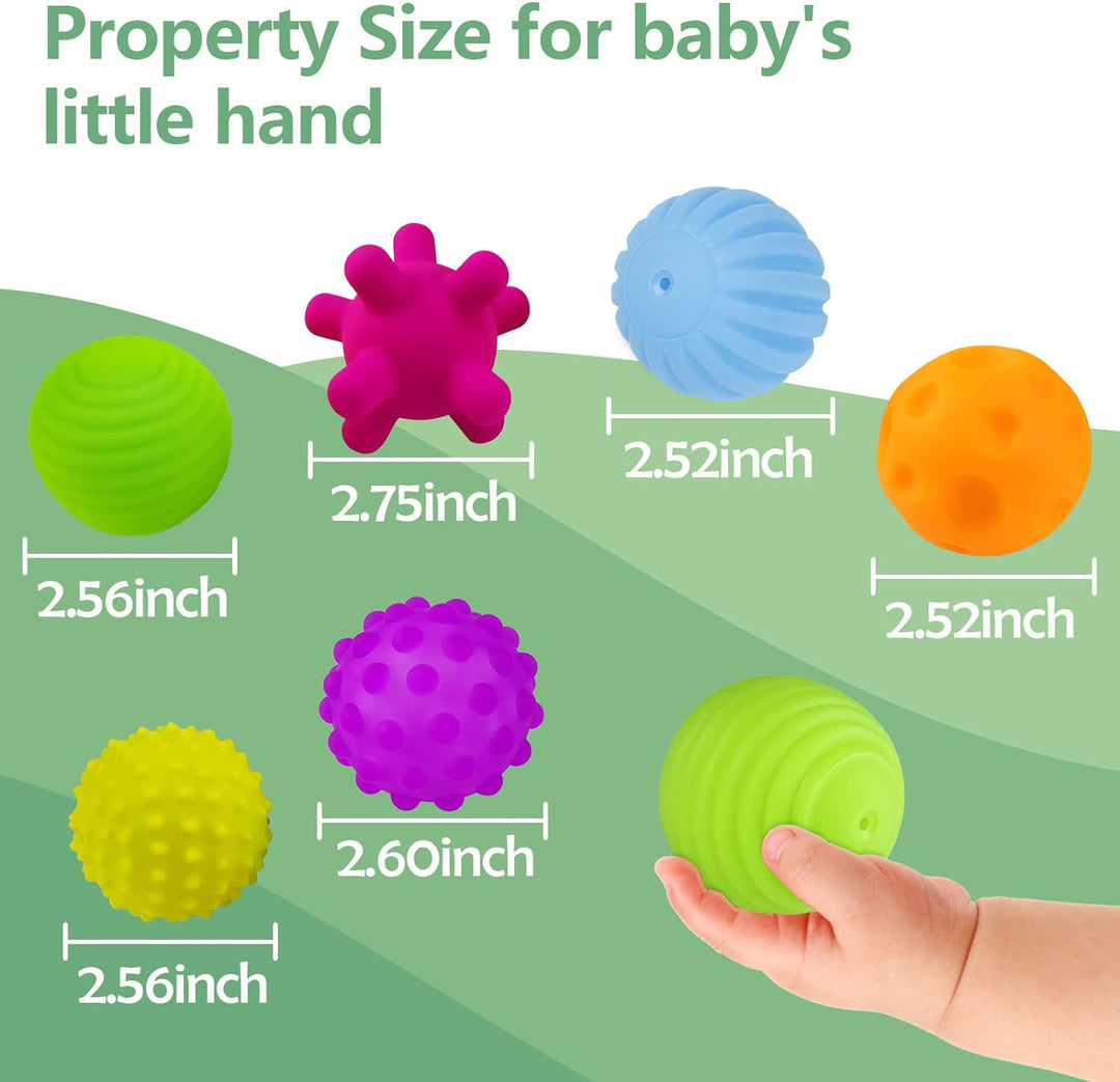 Textured Sensory Ball Set for Babies & Kids | Squeeze Balls for Playtime
