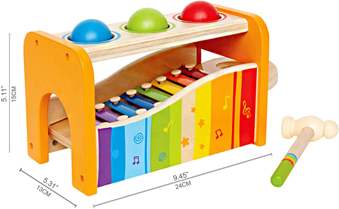 Durable Wooden Musical Pounding Toy for Toddlers