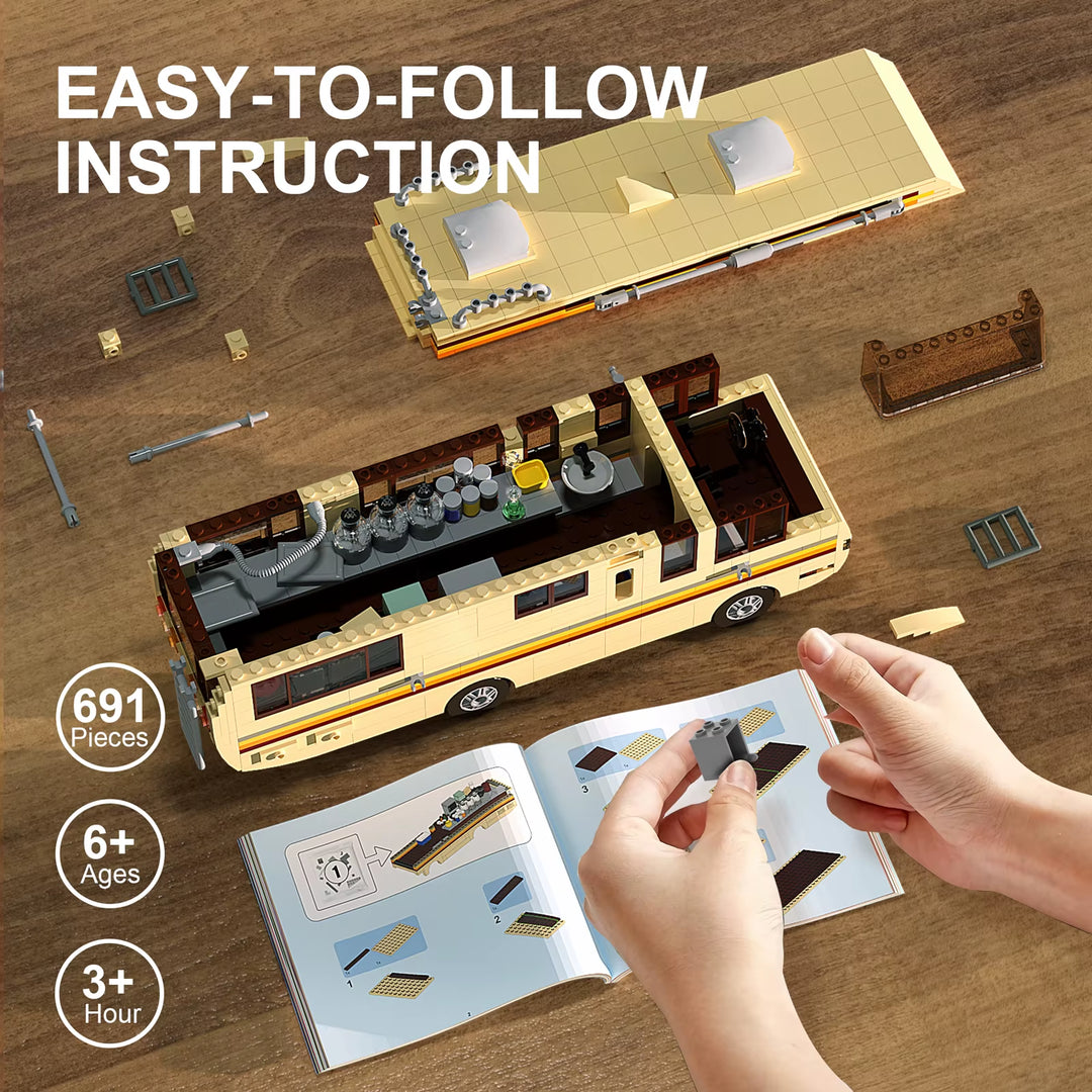 Breaking Bad RV Lab Building Blocks Kit Vehicle Toys for Kids