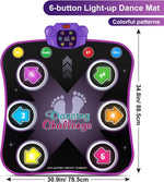 Load image into Gallery viewer, Dance Mat Toys for 3-12 Year Old Kids, Electronic Dance Pad with Light-Up
