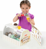 Load image into Gallery viewer, Wooden Scoop and Serve Ice Cream Counter (28 Pcs) Play Food and Accessories
