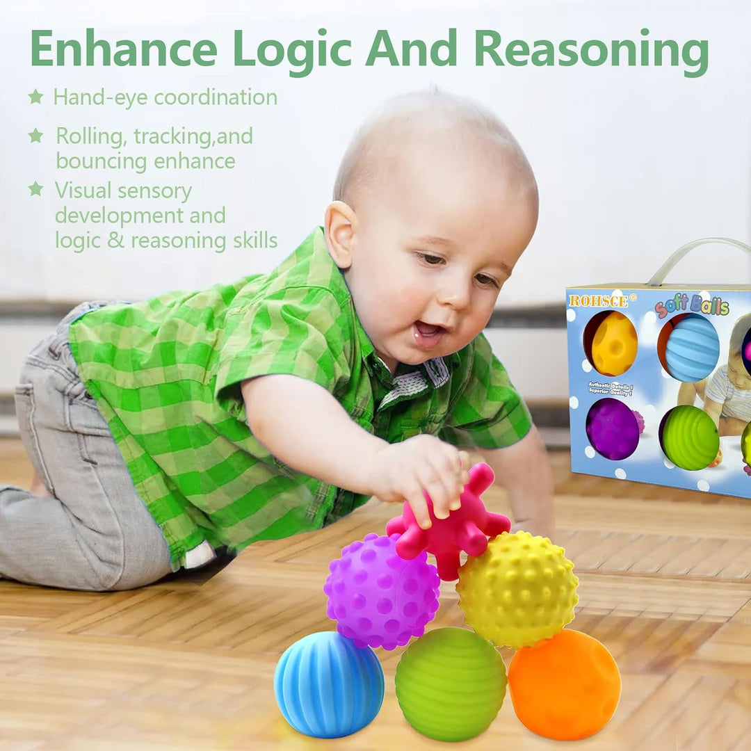 Textured Sensory Ball Set for Babies & Kids | Squeeze Balls for Playtime