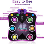 Load image into Gallery viewer, Dance Mat Toys for 3-12 Year Old Kids, Electronic Dance Pad with Light-Up
