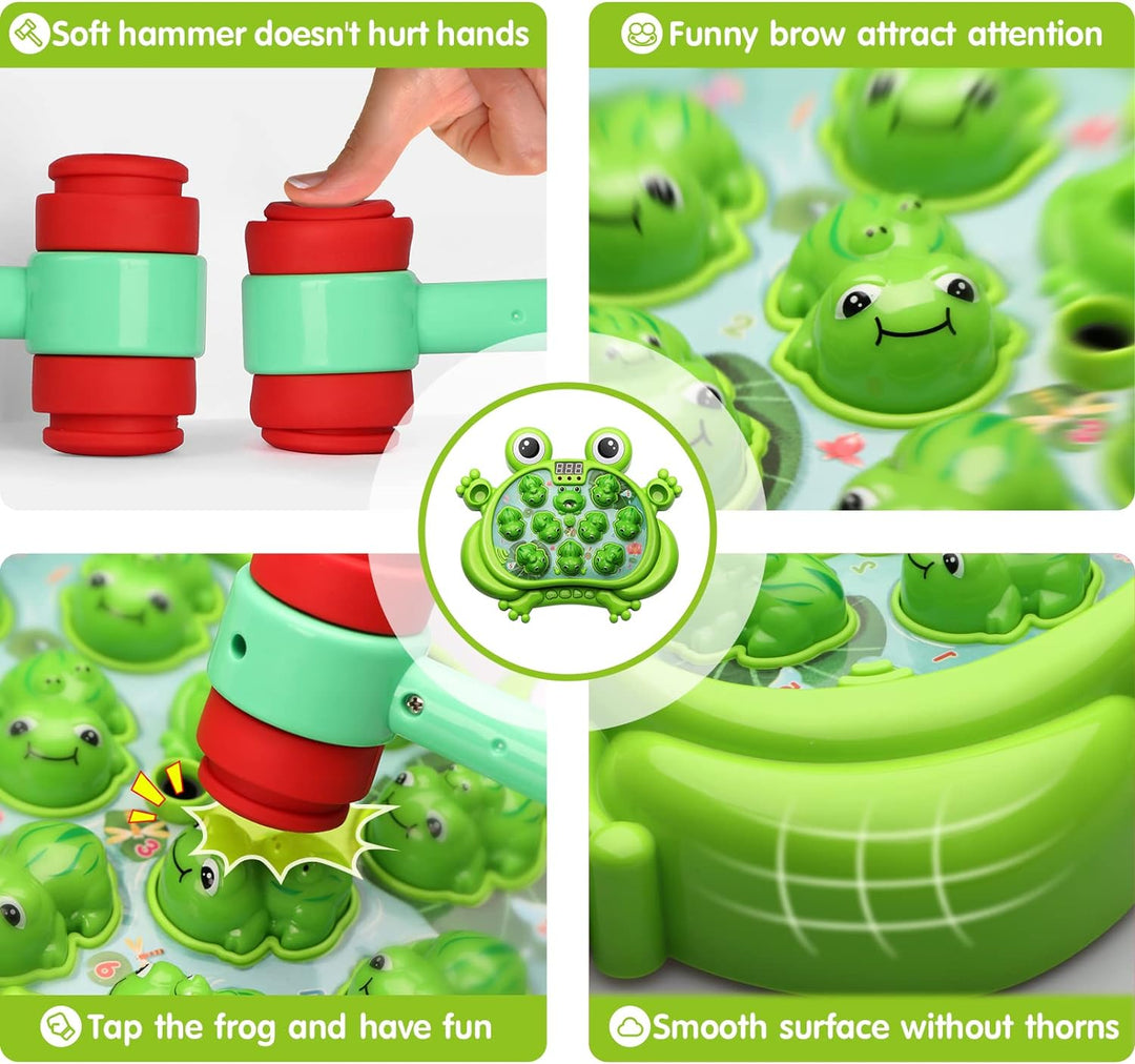 Toys for 2 3 4 5 Year Old Boy, Toddler Toys Age 2-4, Whack a Frog Game