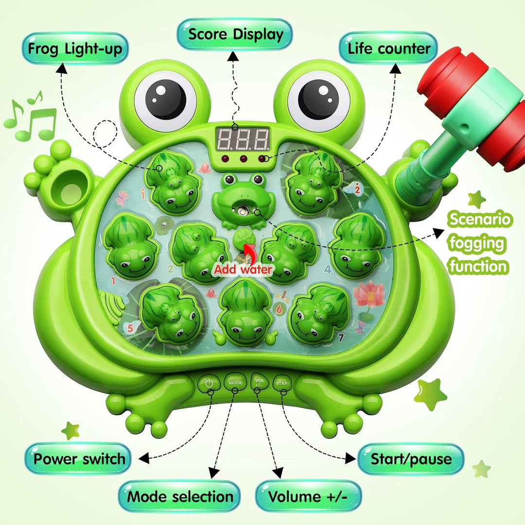 Toys for 2 3 4 5 Year Old Boy, Toddler Toys Age 2-4, Whack a Frog Game