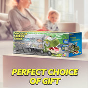 13 in 1 Dinosaur Toys for Kids 3-5, Dinosaur Truck with 12 Pull Back Cars