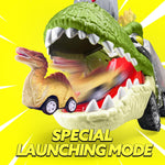 Load image into Gallery viewer, 13 in 1 Dinosaur Toys for Kids 3-5, Dinosaur Truck with 12 Pull Back Cars
