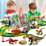 Load image into Gallery viewer, Dinosaur Toys for Kids Volcano, Climbing Track, Train Set
