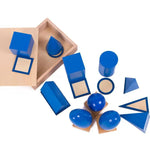 Load image into Gallery viewer, Wooden Montessori Geometry Set: 3D Shapes
