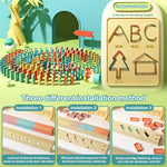Load image into Gallery viewer, Kids Electric Domino Train Set Automatic Laying Colorful Domino Train
