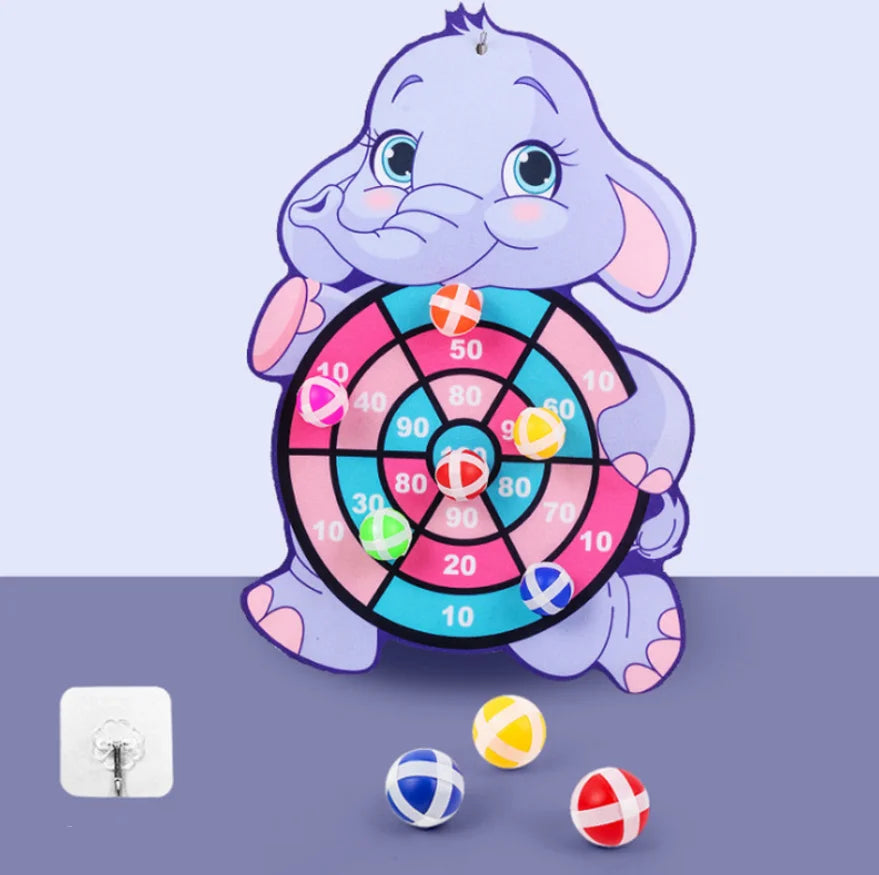 Cartoon Animal Dart Board for Kids 2-4 Years Old