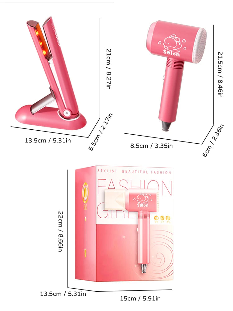 Kids Make up Toys Simulation Haircut Kit Children'S Hair Dryer