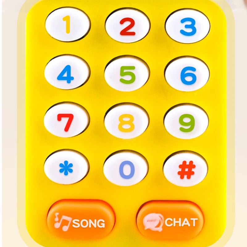 Baby Musical Phone Toy with Sound, Light, Educational Game