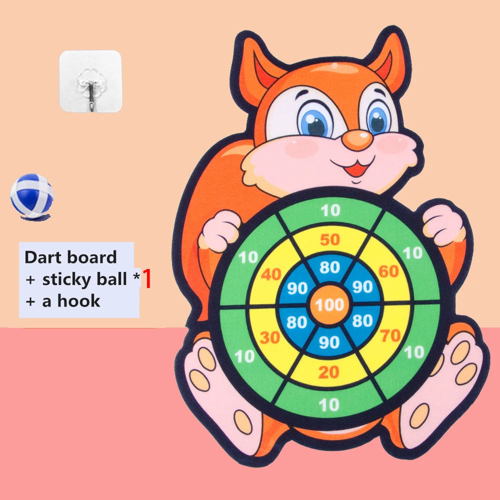 Cartoon Animal Dart Board for Kids 2-4 Years Old