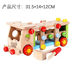 Load image into Gallery viewer, Wooden Car Toy Montessori Vehicle Models Childrens Disassembly and Assembly
