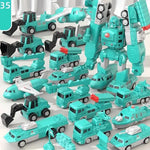 Load image into Gallery viewer, Magnetic Transforming Engineering Car Toys for Kids | Assembled Magnetic Fun

