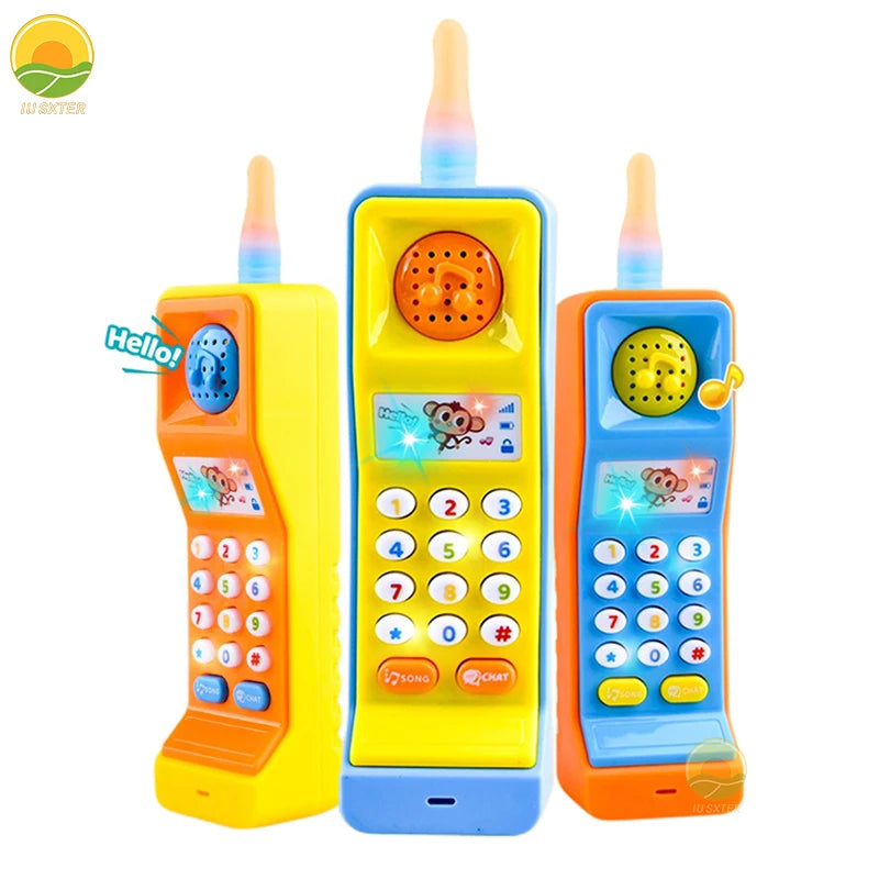 Baby Musical Phone Toy with Sound, Light, Educational Game