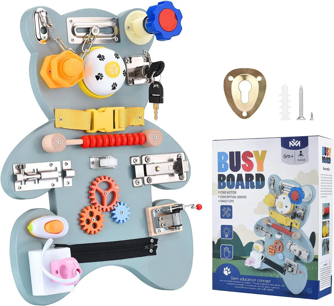 Wooden Sensory Activity Board Fine Motor Skills for Children