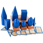 Load image into Gallery viewer, Wooden Montessori Geometry Set: 3D Shapes
