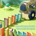 Load image into Gallery viewer, Kids Electric Domino Train Set Automatic Laying Colorful Domino Train
