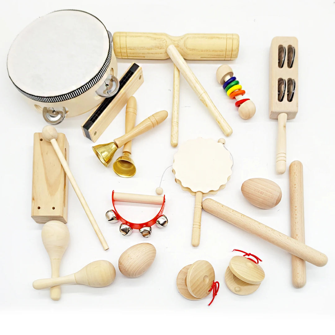 Montessori Wooden Percussion Instrument Creative Learning Gift for Kids