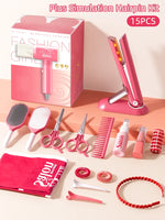 Load image into Gallery viewer, Kids Make up Toys Simulation Haircut Kit Children&#39;S Hair Dryer

