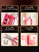 Load image into Gallery viewer, Kids Make up Toys Simulation Haircut Kit Children&#39;S Hair Dryer

