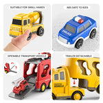 Load image into Gallery viewer, Diecast Carrier Truck Toys Cars Engineering Vehicles
