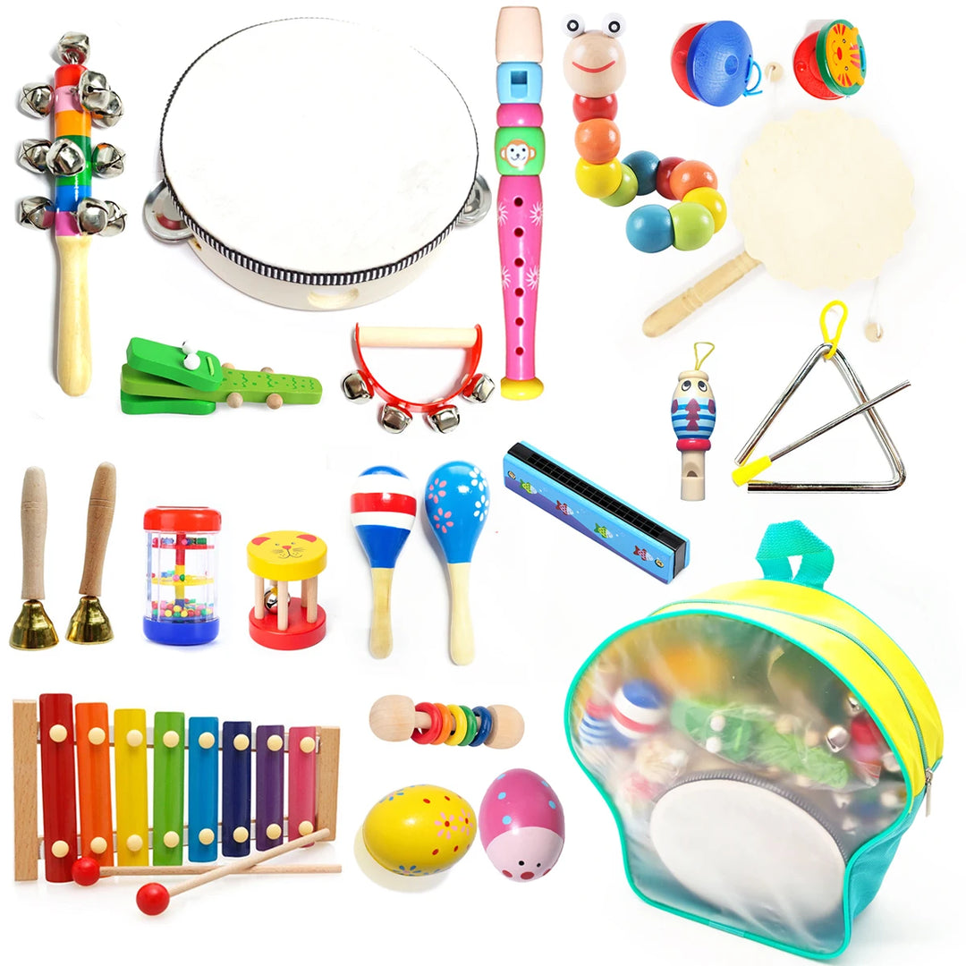 Montessori Wooden Percussion Instrument Creative Learning Gift for Kids