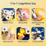 Load image into Gallery viewer, Kids Busy Cube - Wooden Montessori Busy Block for Early Learning
