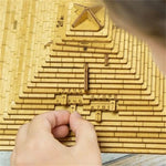 Load image into Gallery viewer, Quest Pyramid Puzzle Box with Hidden Compartment 3D Wooden Brain Teaser
