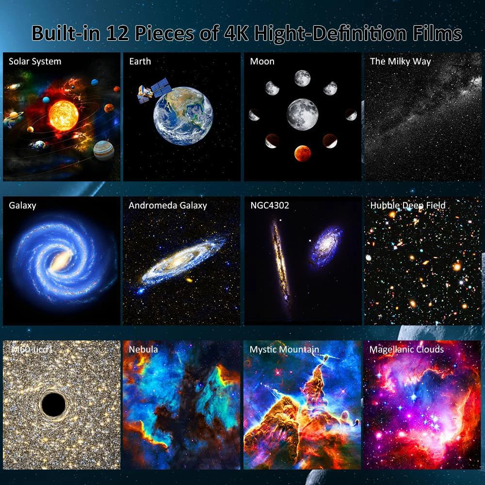 Night Light Lamp Star Projector Galaxy Light Night 360° Rotate Planetarium