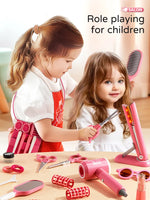 Load image into Gallery viewer, Kids Make up Toys Simulation Haircut Kit Children&#39;S Hair Dryer
