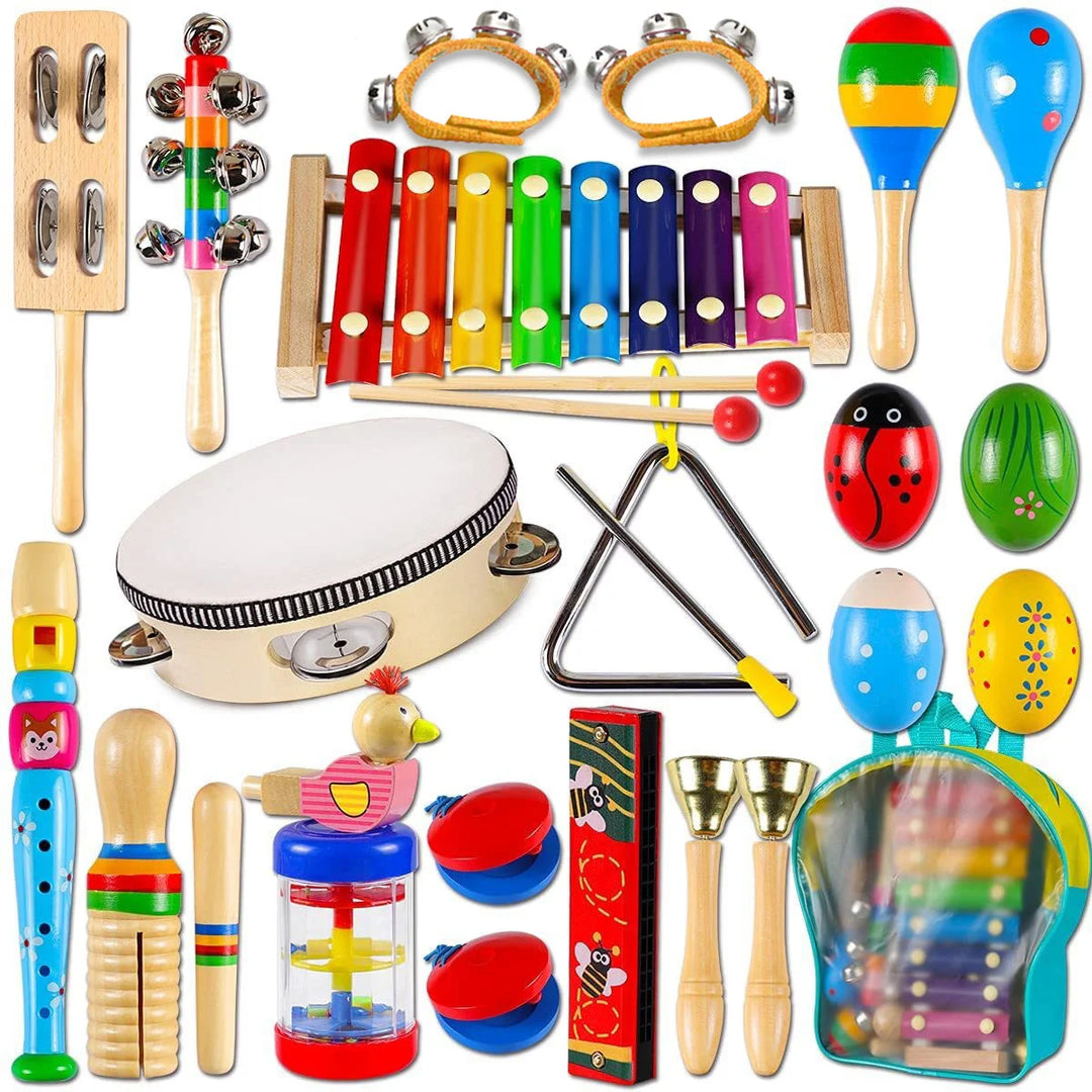Montessori Wooden Percussion Instrument Creative Learning Gift for Kids