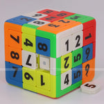 Load image into Gallery viewer, Magic Cube 3X3X3 2X2X2 Magnetic Number Puzzle
