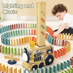 Load image into Gallery viewer, Kids Electric Domino Train Set Automatic Laying Colorful Domino Train
