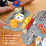 Load image into Gallery viewer, Wooden Sensory Activity Board Fine Motor Skills for Children

