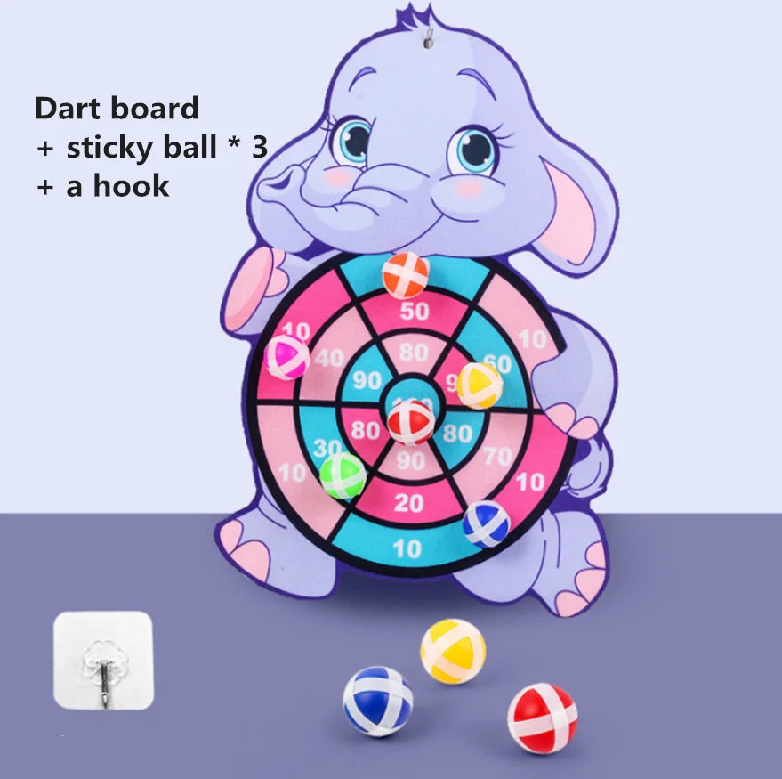 Cartoon Animal Dart Board for Kids 2-4 Years Old
